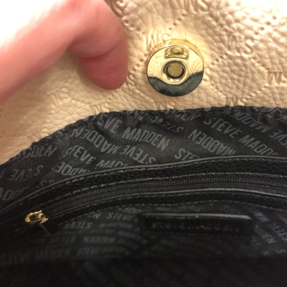 Dusty pink cross / shoulder bag. Medium size. - Picture 6 of 7